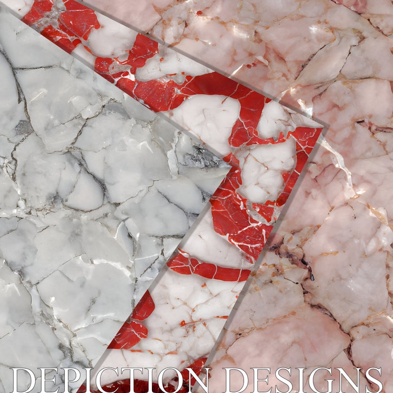 Luxurious Marble Pattern Digital Paper for DIY Craft Projects Printable ...