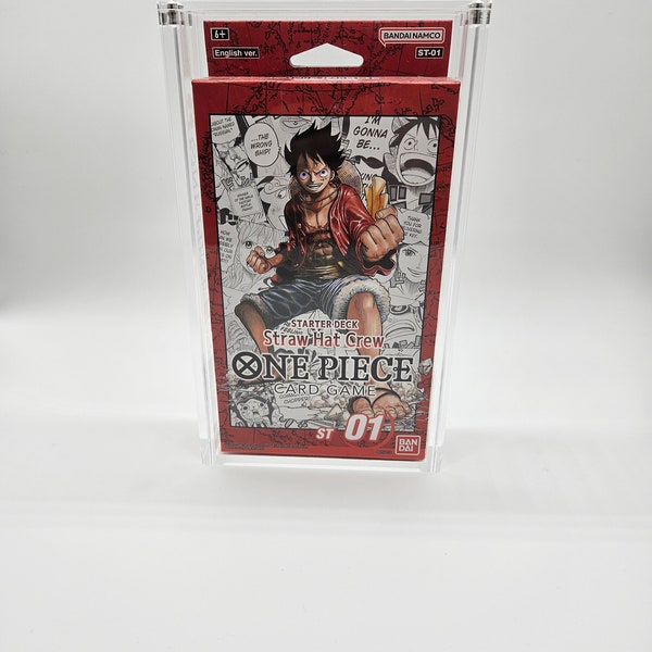 One Piece TCG Starter Deck Acrylic Case With Magnetic Lid