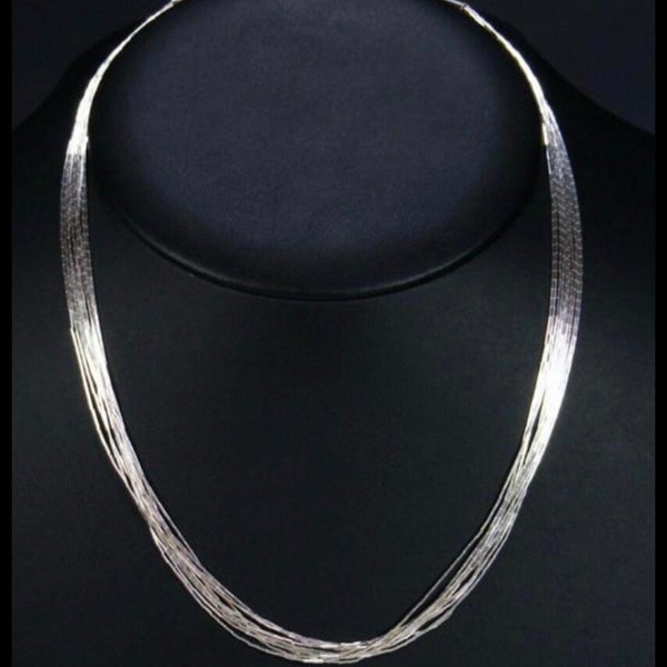 Liquid Silver 10 strand    Comes in 16”