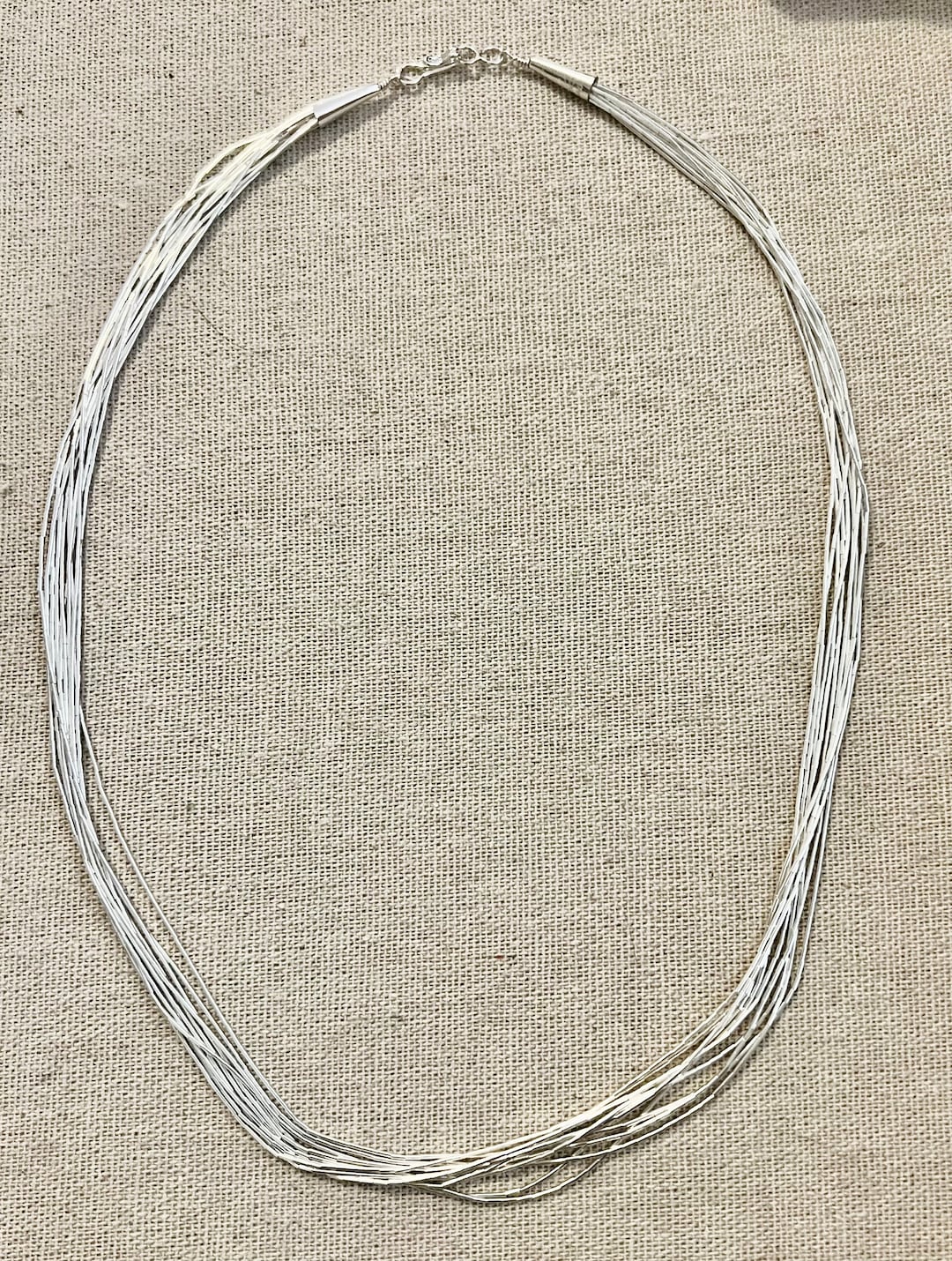 16” Sterling Silver Liquid Silver Strand Necklace 925 Twisted - Etsy