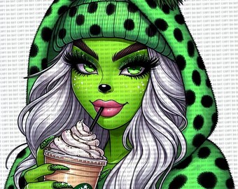 Green glam latte