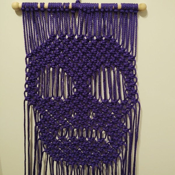 Macrame Skull Wall Hanging