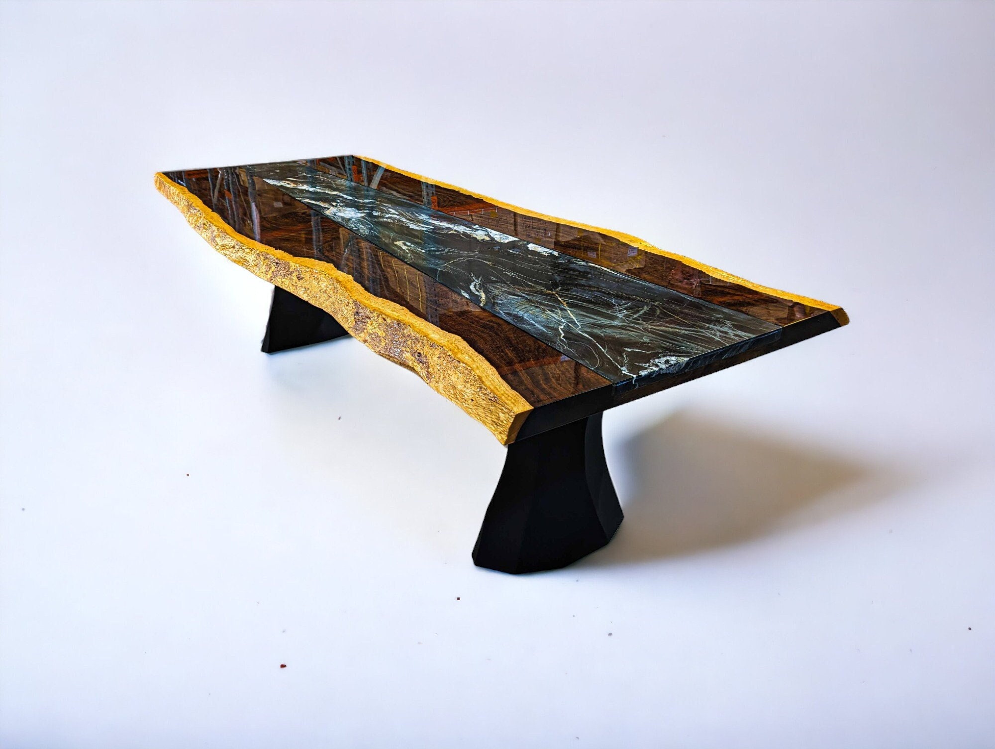 Exotic African Live Edge Leadwood Table (w40