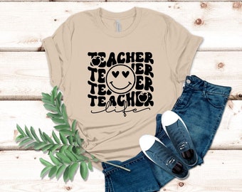 Teacher Life Retro Teacher T-shirt