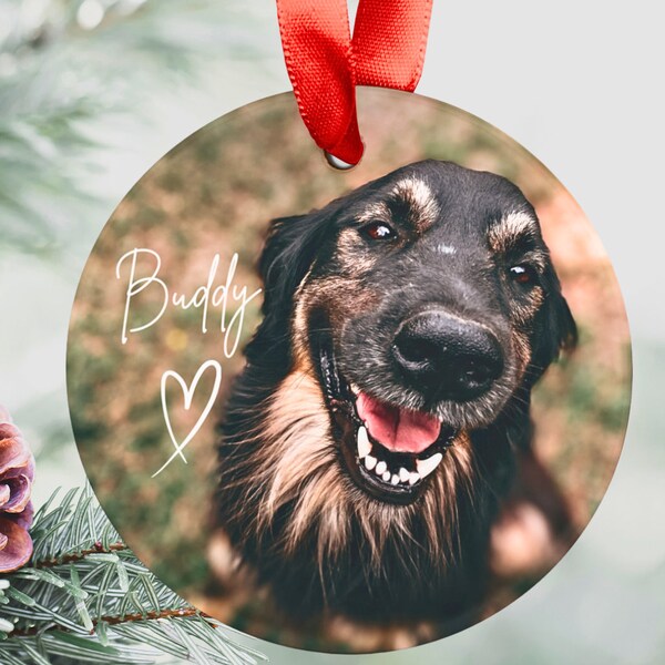Personalized Pet Photo Acrylic Ornament, Custom Dog Cat Christmas Ornament Christmas Gift For Dog Cat Pet Lovers 11102709
