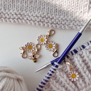 Sterling silver stitch markers for knitting and crochet