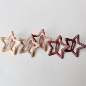 Y2K Star Shaped Hair Snaps