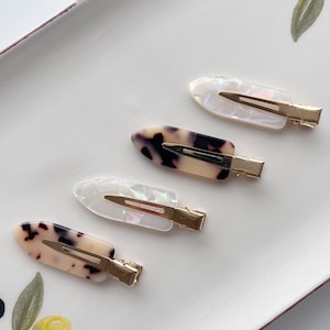Pinzas para el cabello en carey y nácar / Pinzas para engarzar / Regalo de dama de honor, propuesta de dama de honor, caja de dama de honor, regalo para fiesta nupcial