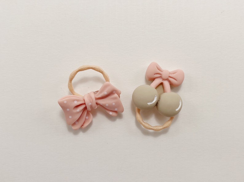 four-pack-hair-ties-for-babies-and-toddlers-cherry-and-bow-etsy