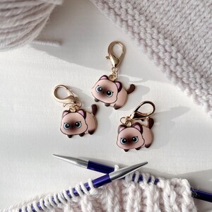 Adorable Kitten Stitch Markers with a Lobster Clasp *Set of 3*