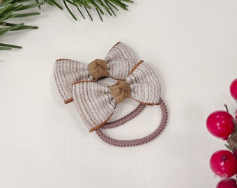 Set of 2 Bow Hair Ties For Kids & Toddlers