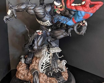 3d printed venom vs Spider-Man