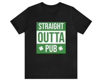 Direkt aus PUB St. Patrick's Day Unisex Jersey Kurzarm-T-Shirt