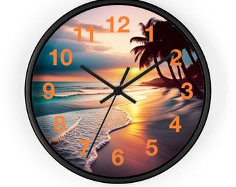 Coastal Vibes Wall Clock