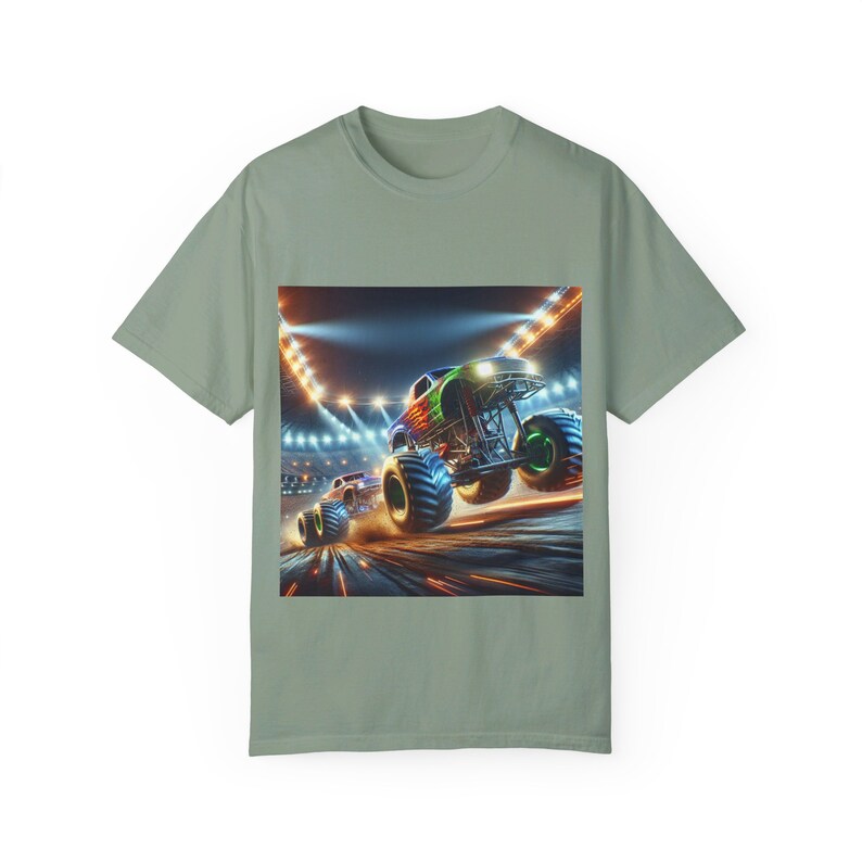 Monsters jam t shirtUnisex Garment-Dyed T-shirt image 3