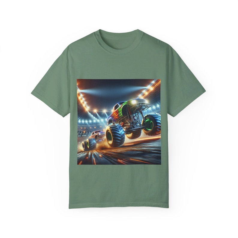 Monsters jam t shirtUnisex Garment-Dyed T-shirt image 4