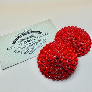 Red Rhinestone Burlesque Pasties