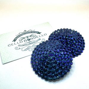 Dark Purple Rhinestone Burlesque Pasties