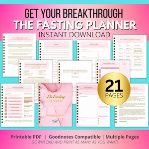 Printable Fasting Planner, Prayer Journal Pages - Etsy