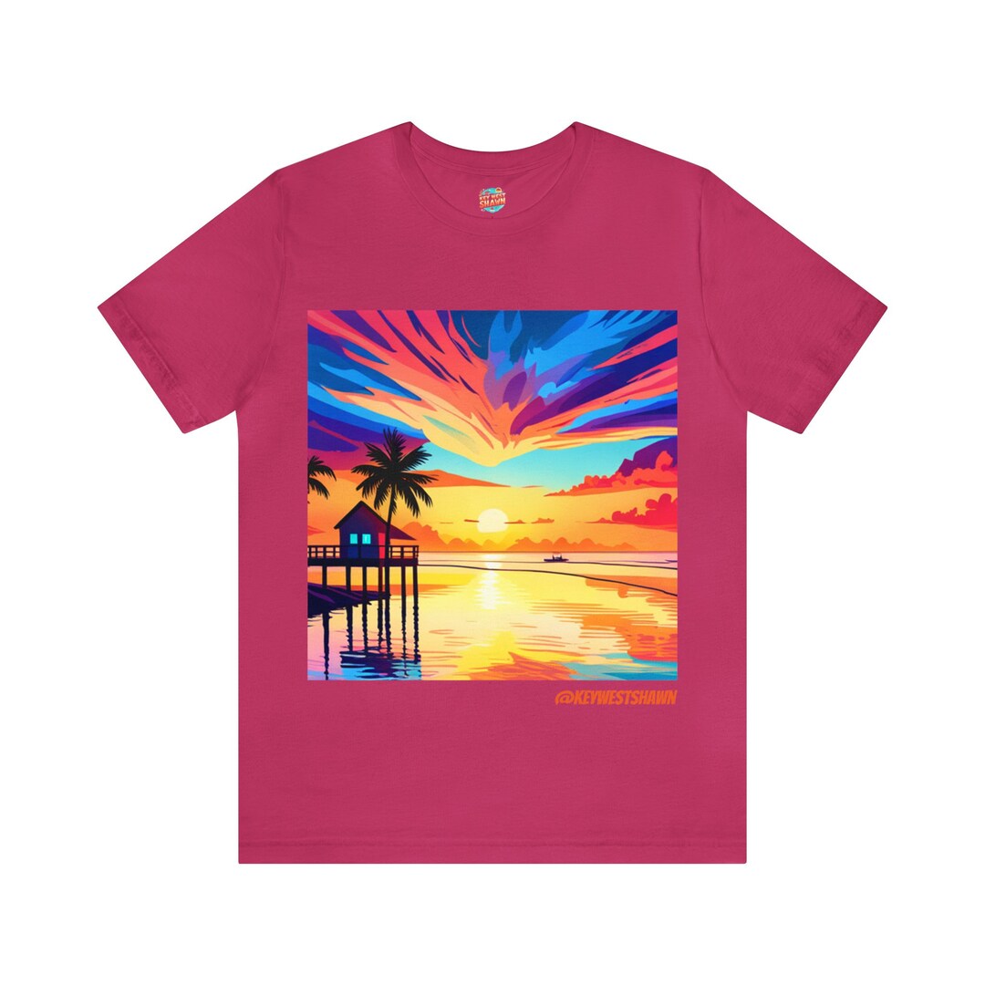 Key West Sunset Tee Etsy