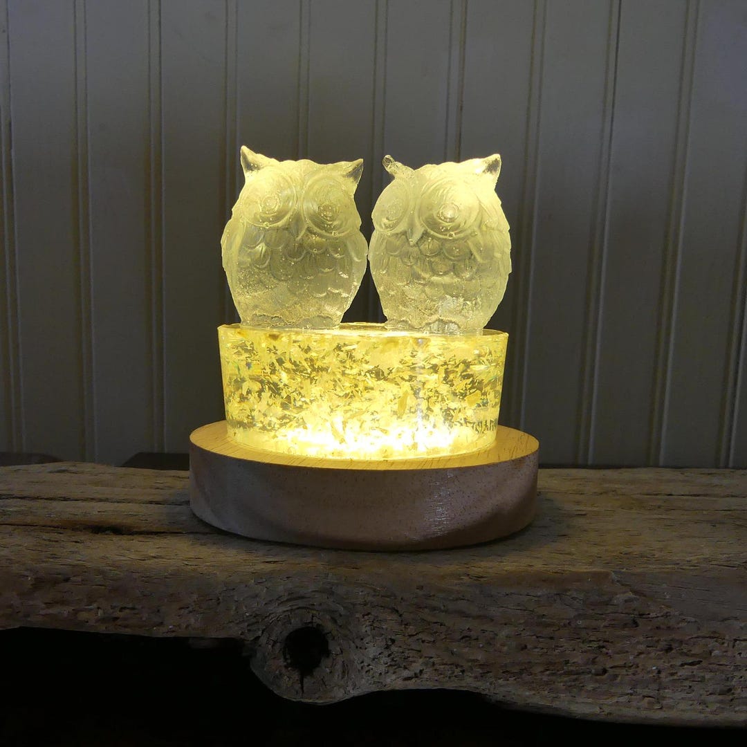 Lampe - Veilleuse - Lampe de table chambre - Hibou - Chapeau