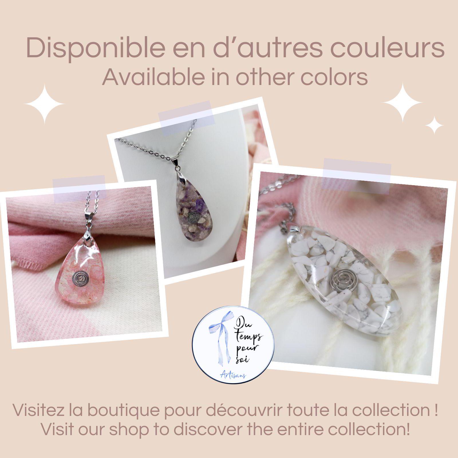 Collier En Quartz Blanc - Pierres Fines Semi-précieuses, Olives, 60 Cm, Naturel - Neuf Sans Emballage