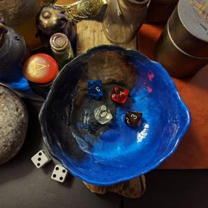 Bol à dés, plateau porte dés pour lancer les dés, plateau de jeux et rangement, bol attrape-tout, plateau à clés, plateau de valet voiturier