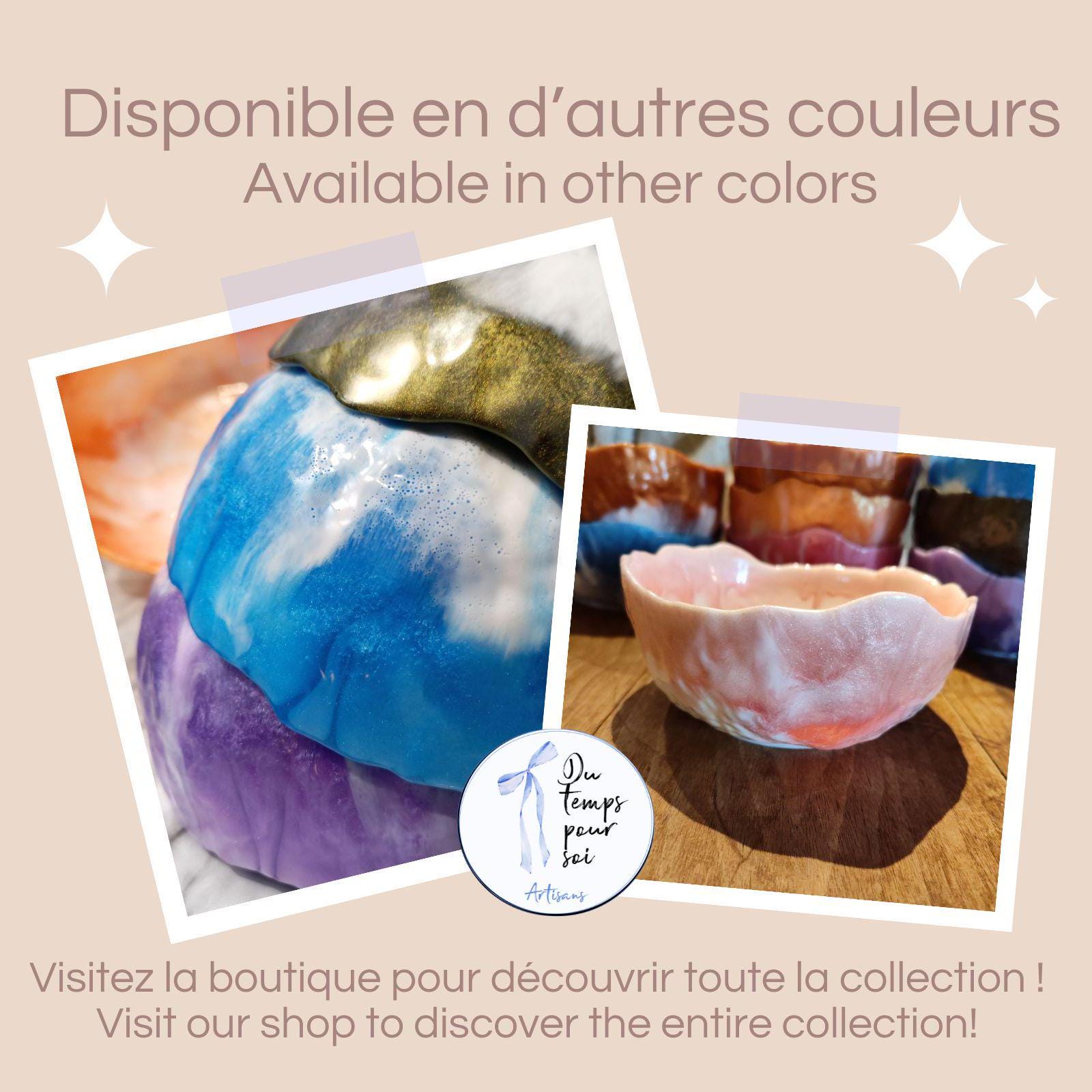 Plateau De Rangement En Forme De Mains - Résine - Vide-poche Décoratif Pour Clés, Bijoux - 13x13 Cm - Blanc/Bronze