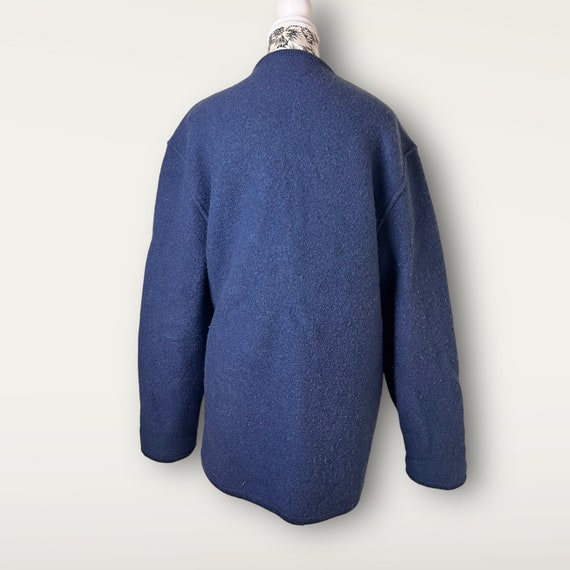 Vintage GEIGER Tyrol Wool Jacket Blue-Eu 40/US XX… - image 4