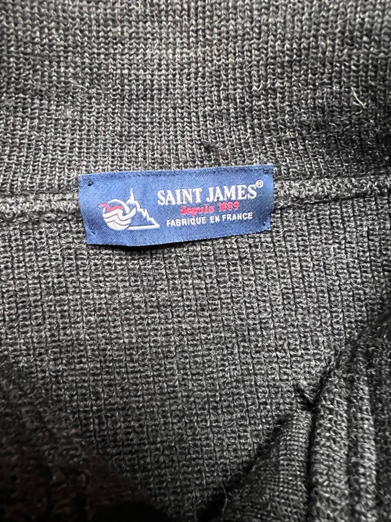 Saint James 100% virgin wool jumper | Quarter zip… - image 7
