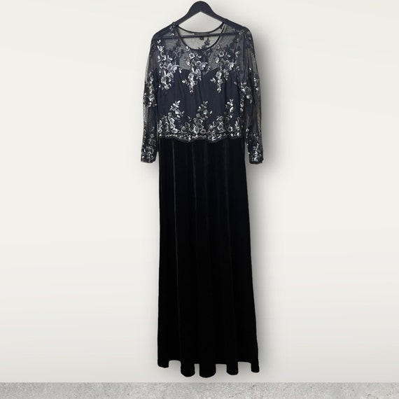 RARE Swedish Designer Ida Sjstedt Long Evening Black Flower Embroidered  Size 44 - Etsy