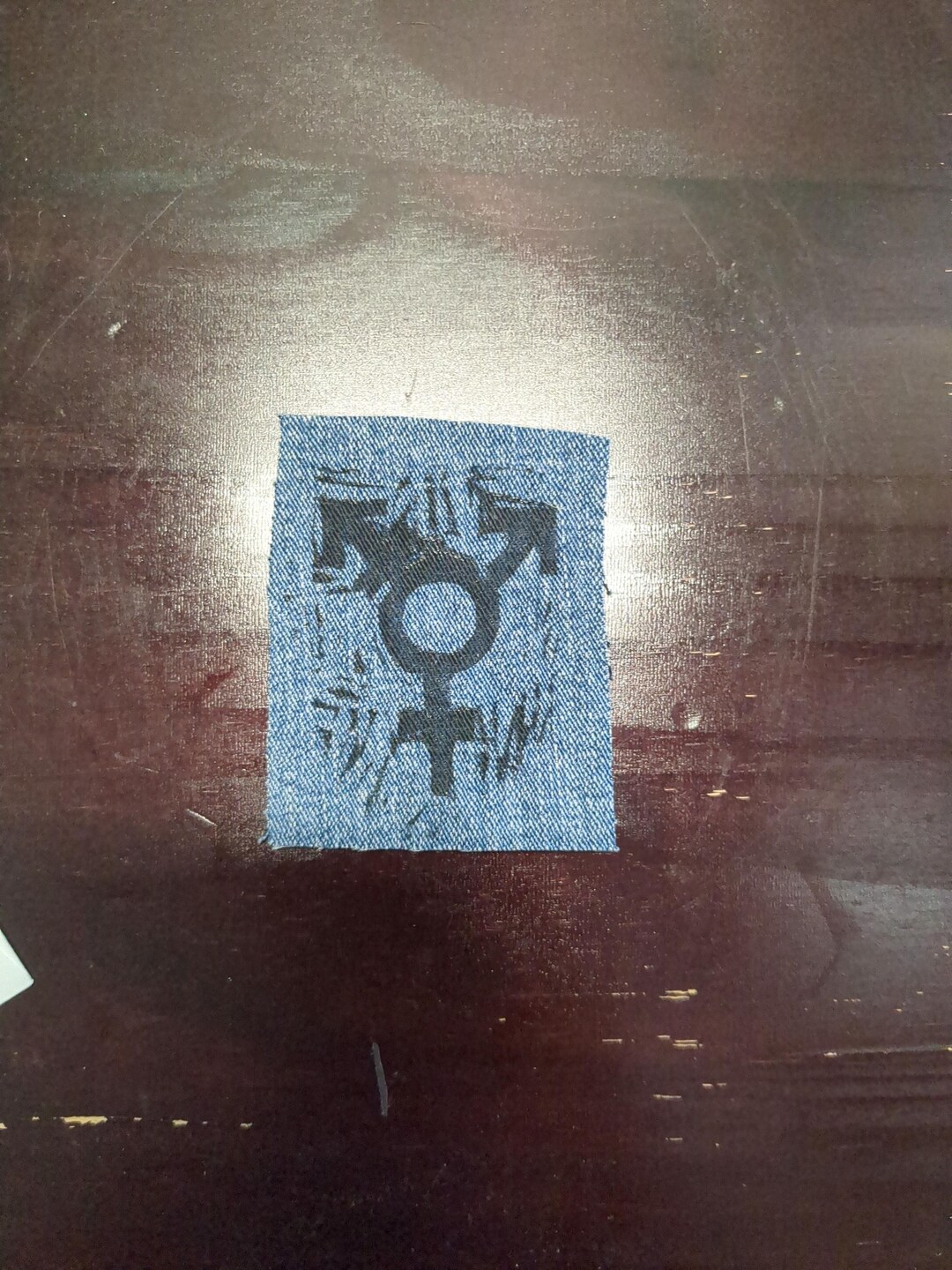 Trans Symbol Patch Trans Symbol Patches | Handmade Linoprint Patches for Trans Pride - Etsy