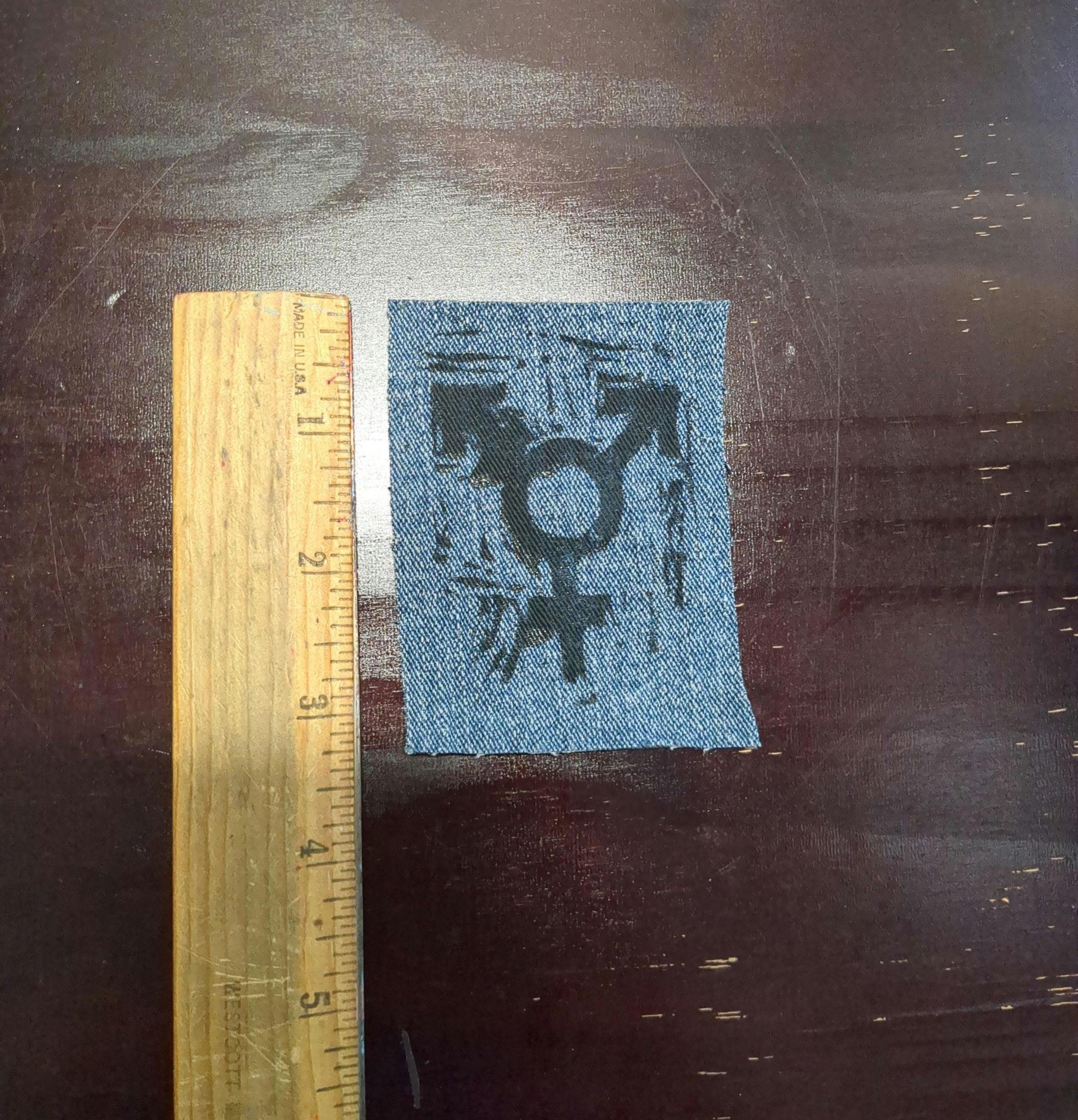 Trans Symbol Patch Trans Symbol Patches | Handmade Linoprint Patches for Trans Pride - Etsy