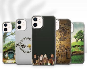 Coque Lord Of Phone Rings pour iPhone 15 Pro Max, 14 Plus, 13, 12, 11, XR et Samsung S24, S23, A54, A53, Pixel 8, 7