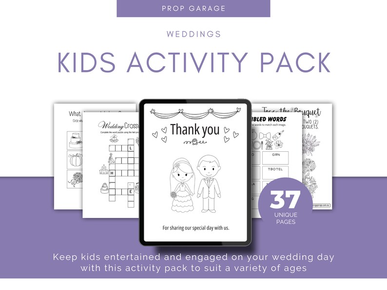 Wedding Kids Activity Pack Wedding Kids Activity Pack