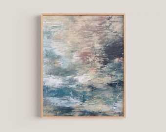 Ocean's Edge Giclee Art Print: Abstract Seascape Painting