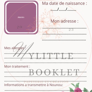 Carnet de liaison assistante maternelle : transmissions quotidiennes parents nounou / crèche / MAM. image 2