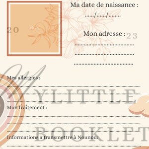 Carnet de liaison assistante maternelle : transmissions quotidiennes parents nounou / crèche / MAM. image 2