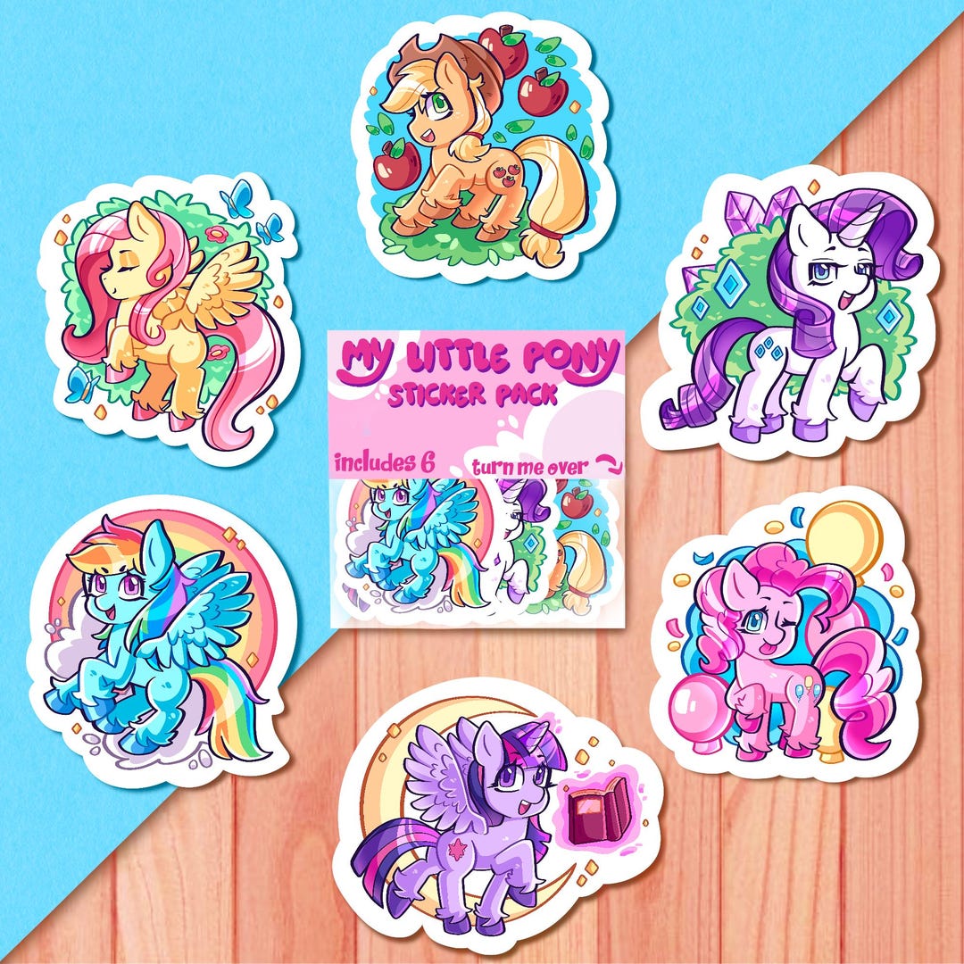 My Little Pony Stickers MLP / Matte Vinyl Sticker Pack - Etsy