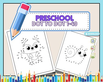 Dot to Dot Activity Book: 70 Fun Pages for Kids (PDF, JPG, PNG)