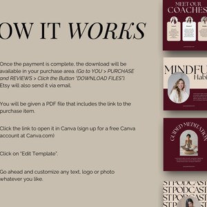 Luxury Social Media Templates Canva Coaching Instagram - Etsy