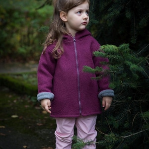 Wollwalk Winterjacke Kinder Winter Wolljacke
