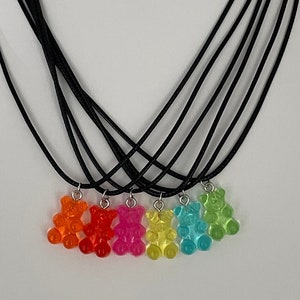 Bear Necklace | Gummy Bear Necklace | Teddy Bear Necklace | Teenager Necklace | Fun Jewelry Necklace | Cute Necklace | Gummy Bear Charm