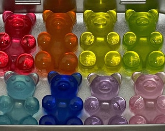 Gummy Bear Magnets BIG | Fridge Magnets | Large Gummy Bear Magnets | Magnet Set | Cute Magnets | Giant Gummy Bear Magnets | Gummy Bear Art