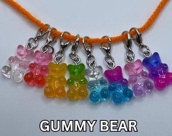 Juego de marcadores de puntos con forma de osito de goma / Juego de marcadores de puntos / Lindos marcadores de puntos para tejer / Marcadores de puntos pequeños / Marcadores de puntos para tejer