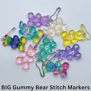 Gummy Bear Stitch Markers | Unique Stitch Markers | Cute Stitch Markers | Handmade Stitch Marker | Cute Knitting Stitch Marker | Cute Marker