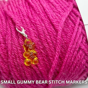 Gummy Bear Stitch Markers | Small Stitch Markers | Cute Stitch Markers | Cute Knitting Stitch Marker | Locking Stitch Marker | Knitting Gift
