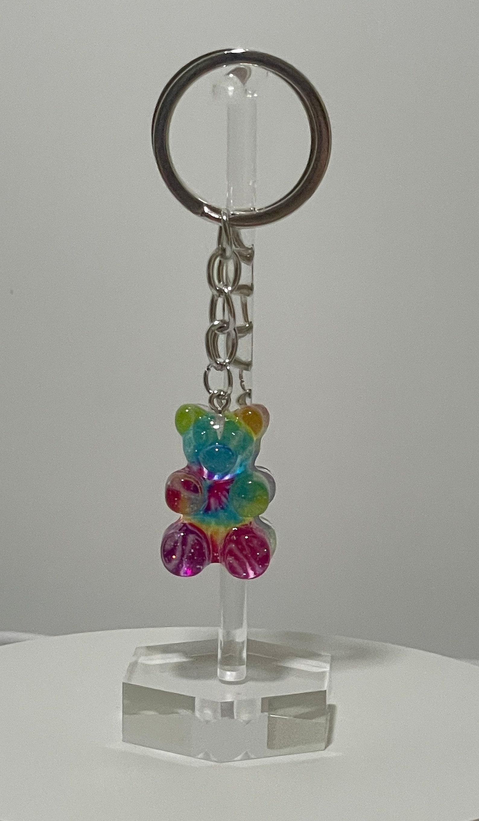 Gummy Bear Keychains | Cute Keychains | Rainbow Gummy Bear Keychain ...