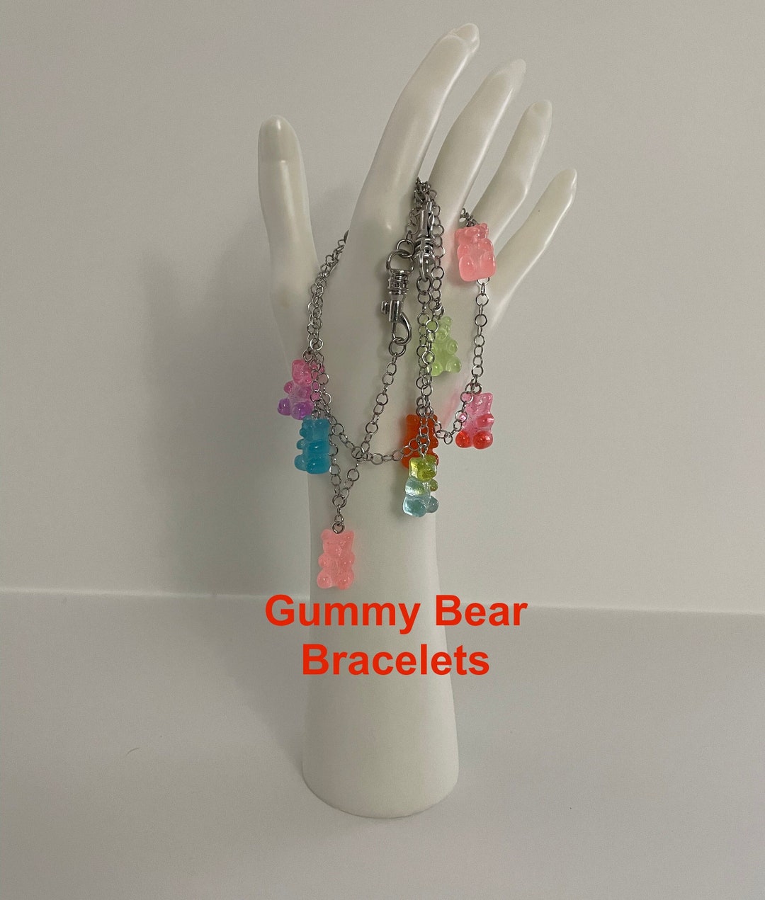 Baker Ross Gummy Bracelets - Pack Of 40 Silicone Wristbands For Kids Party Favors & Friendship Gifts-595645