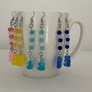 Earrings Dangle | Gummy Bear Earrings | Girls Gifts | Fun Earrings | Cute Earrings | Cute Gummy Bear Earrings | Birthday Gifts For